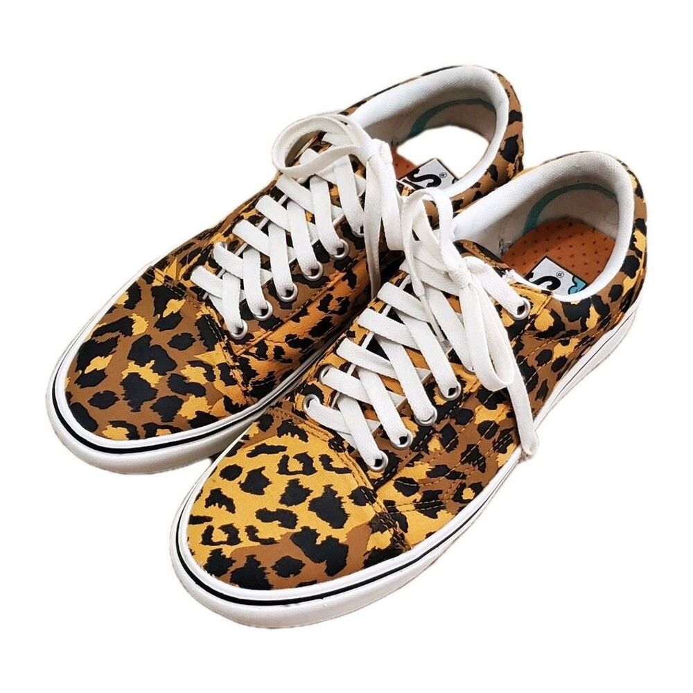 Vans Comfycush Leopard Old Skool Sneakers Mens 7.5 Womens 9